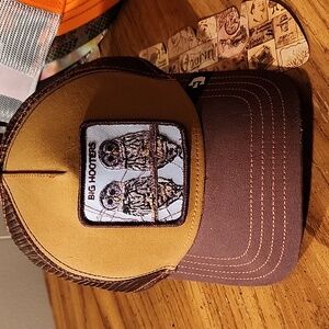 OG Brown Big Hooters OWL Goorin Bros Trucker Hat *NEW* The Farm